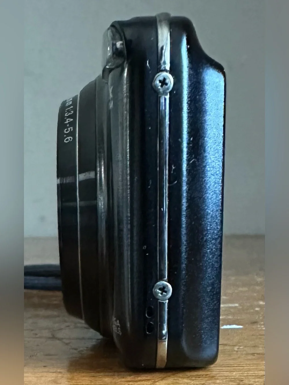 Fujifilm Black Compact Point-and-Shoot Camera with Wrist Strap